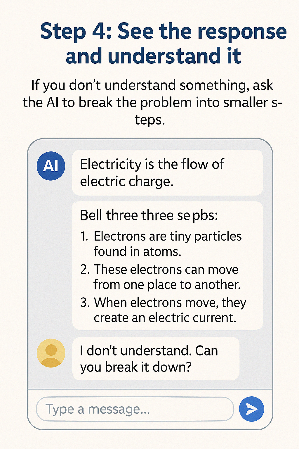 Follow up with more questions